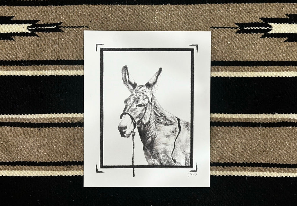 "Burro" Print on Archival Fine Art Paper