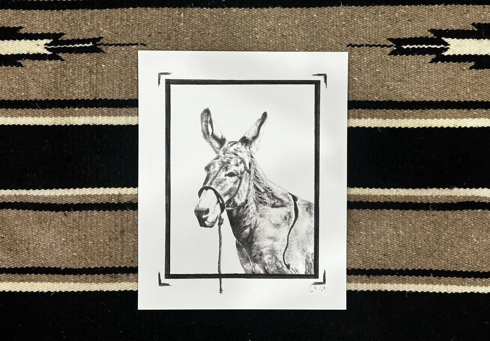 "Burro" Print on Archival Fine Art Paper