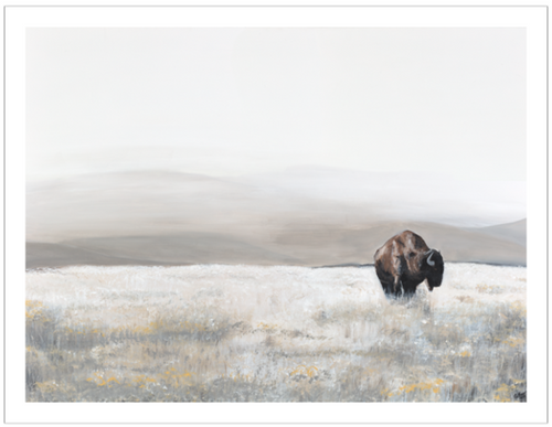 "Lone Bison" Print on Archival Fine Art Paper