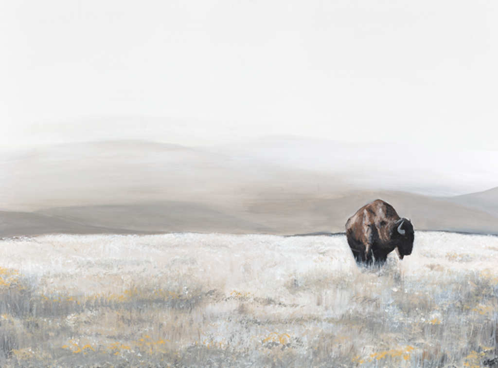 "Lone Bison" Print on Archival Fine Art Paper